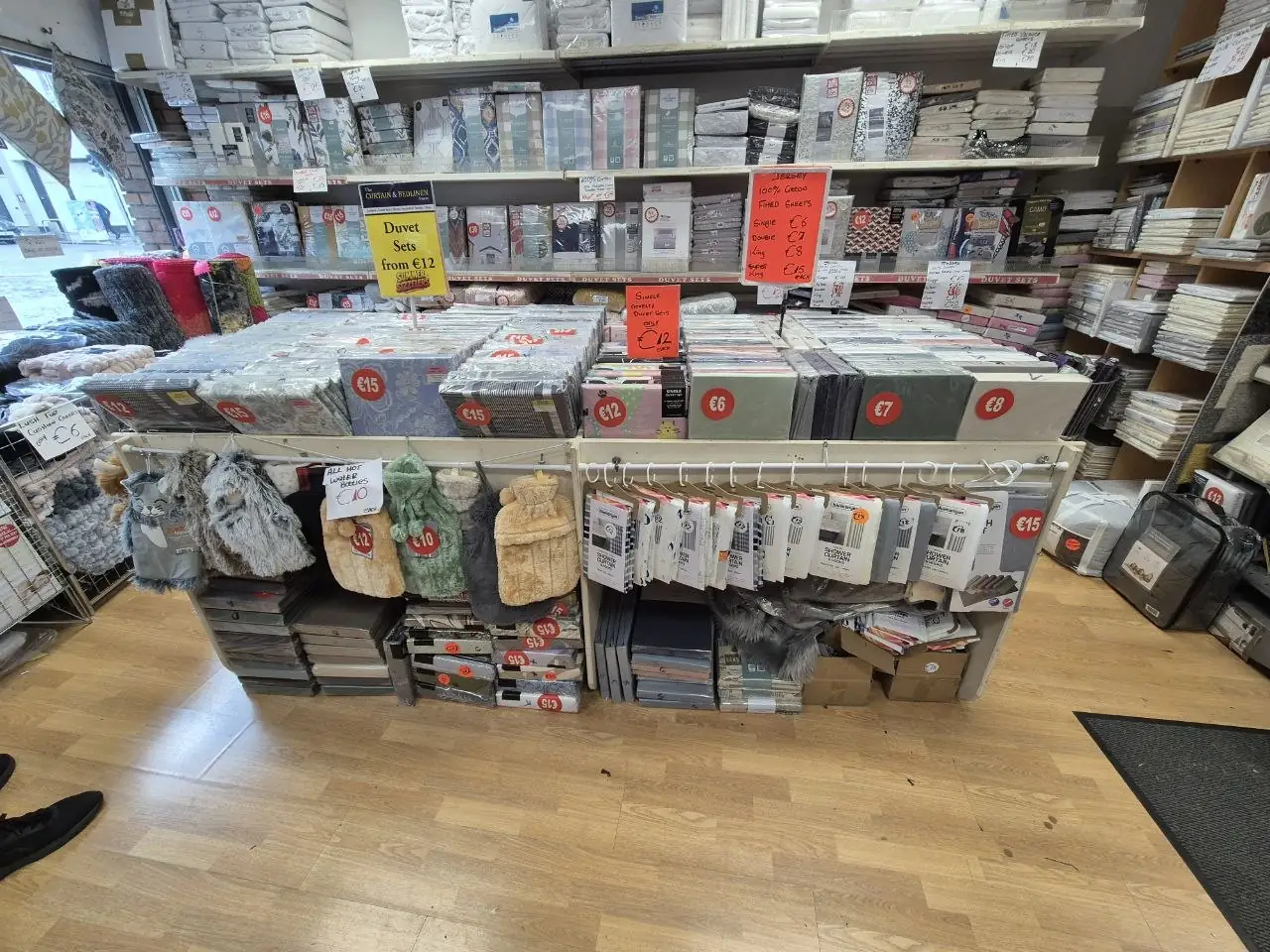 Inside the front of the shop